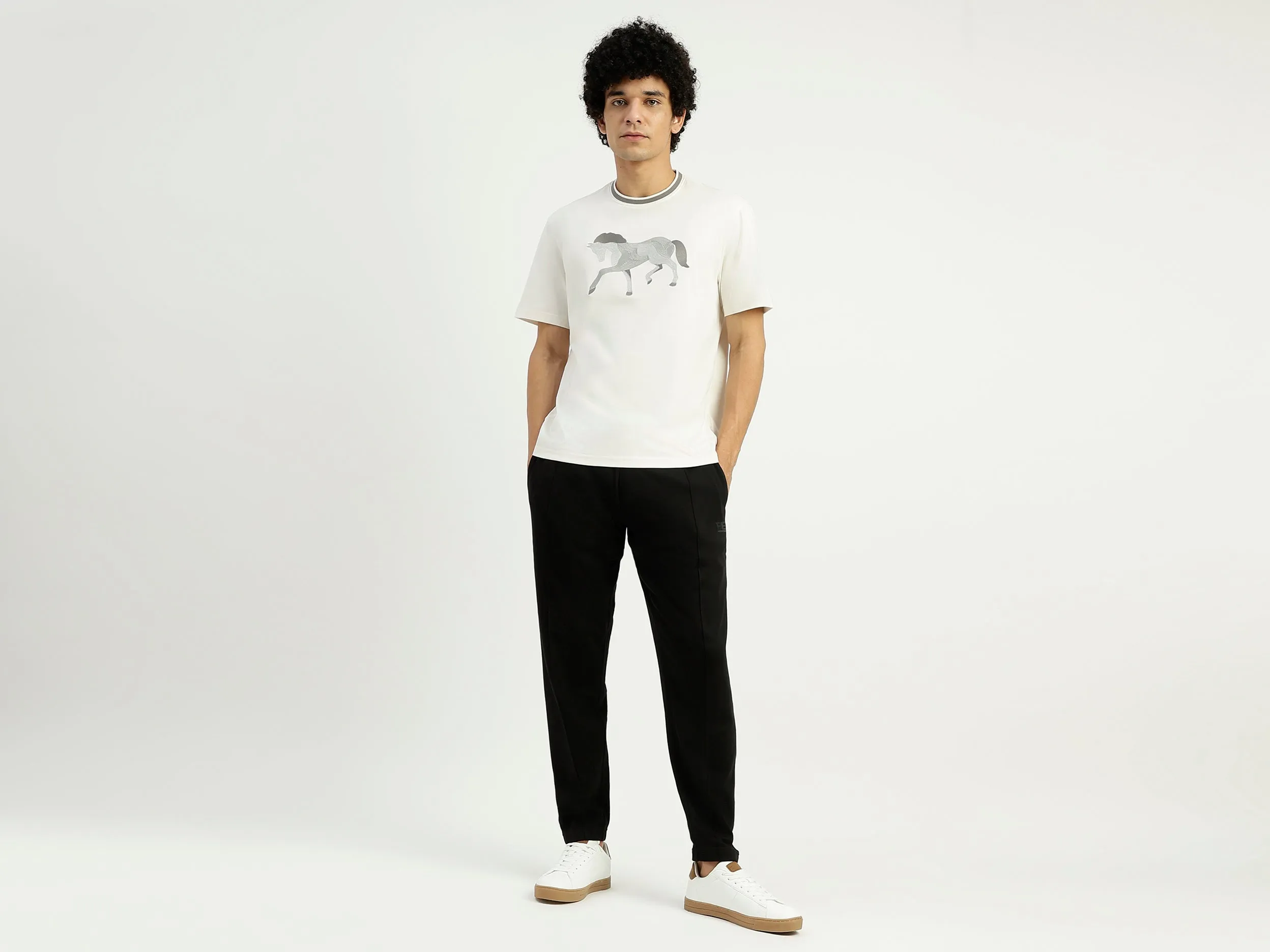 Relaxed Fit Crew Neck Printed T-Shirt