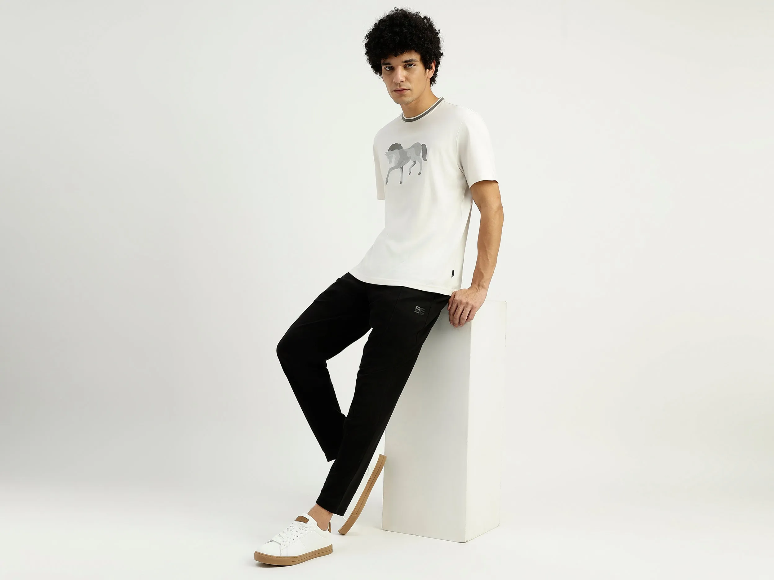Relaxed Fit Crew Neck Printed T-Shirt