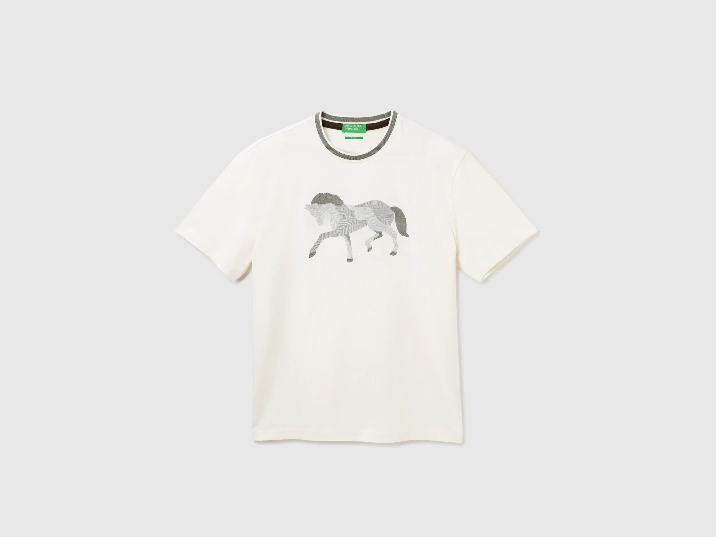 Relaxed Fit Crew Neck Printed T-Shirt
