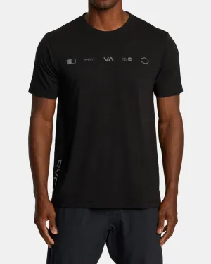 RVCA Mens Brand Reflect Sport Tech T-Shirt