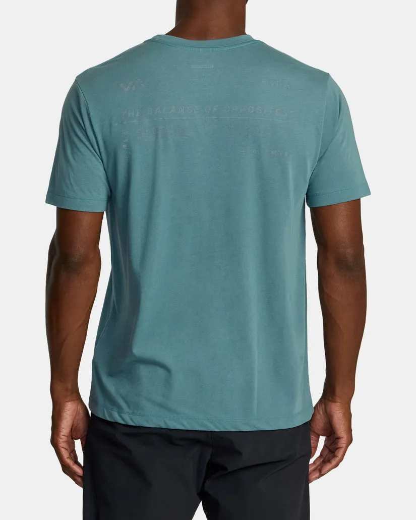 RVCA Mens Brand Reflect Sport Tech T-Shirt