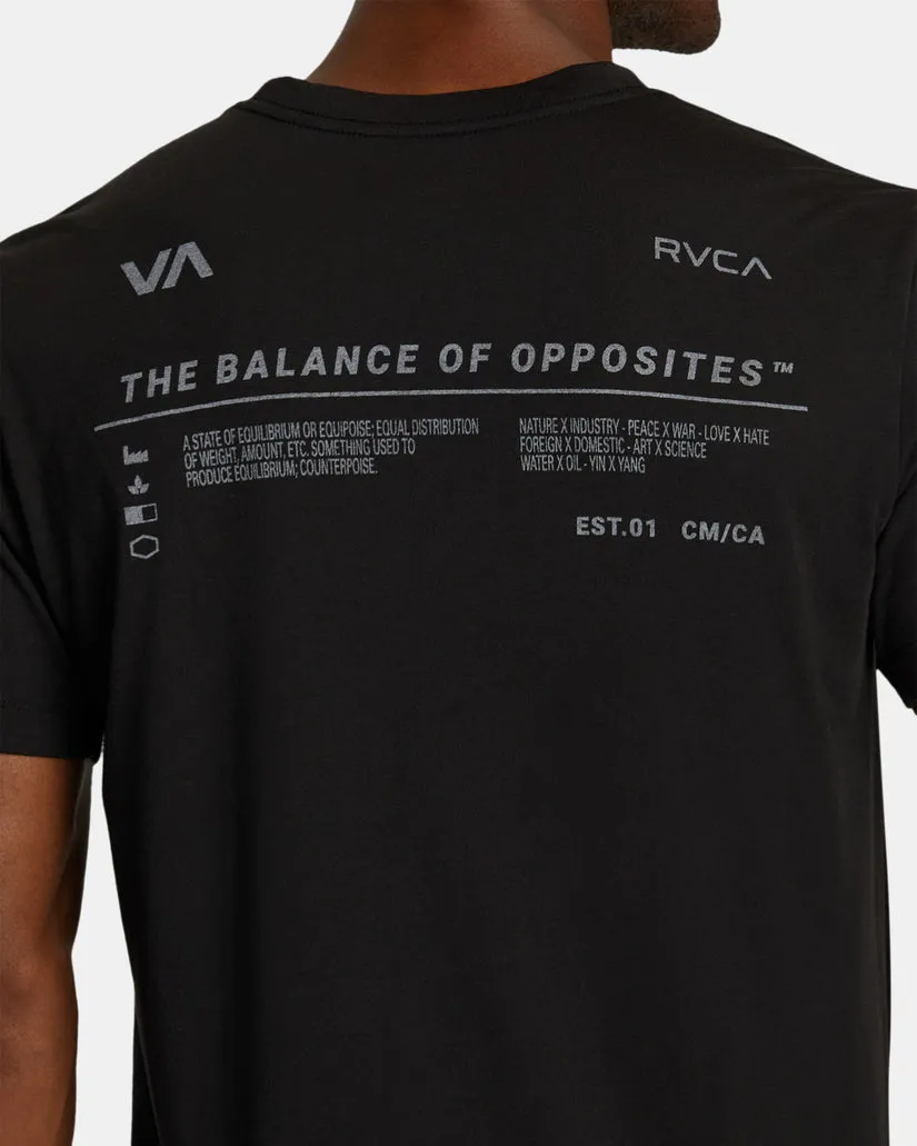 RVCA Mens Brand Reflect Sport Tech T-Shirt