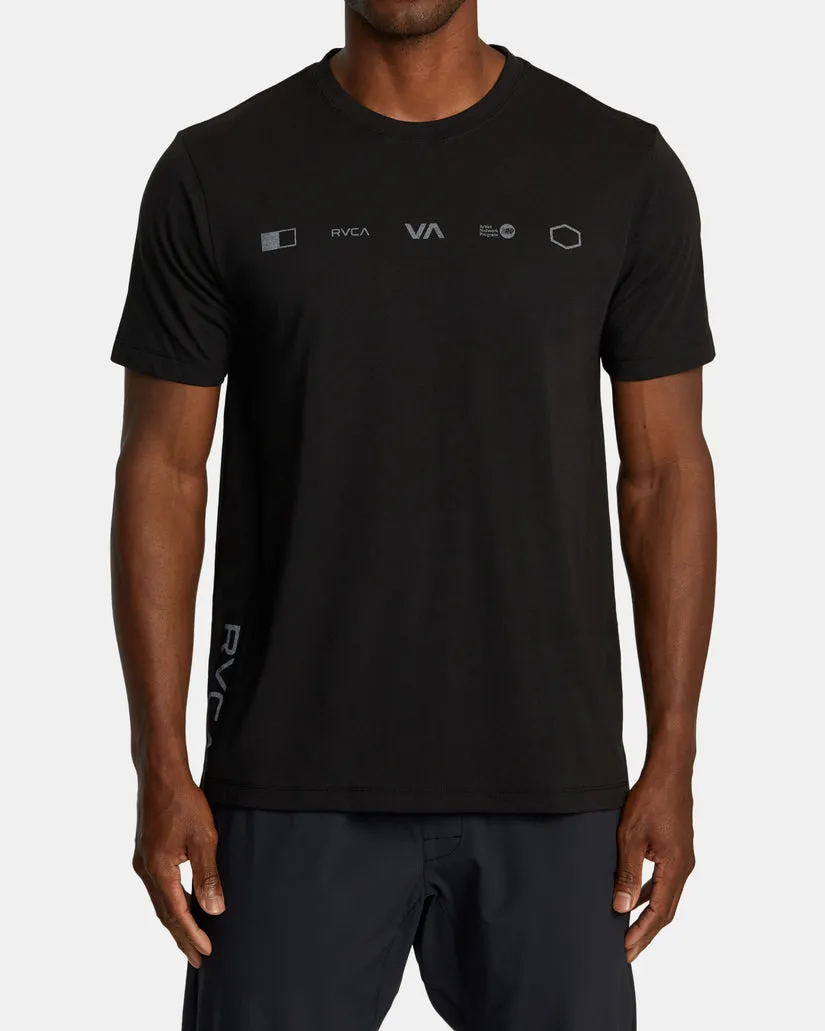 RVCA Mens Brand Reflect Sport Tech T-Shirt