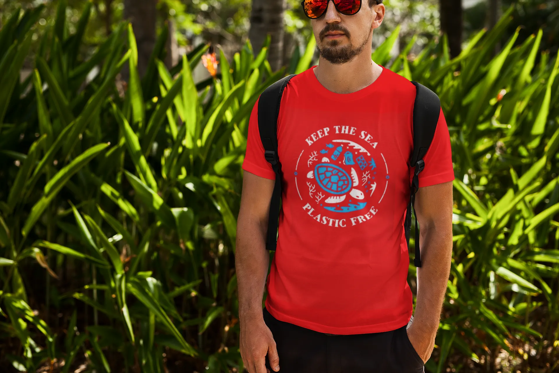 Scuba diving T-Shirt Unisex | Turtle: Keep the Sea Plastic free