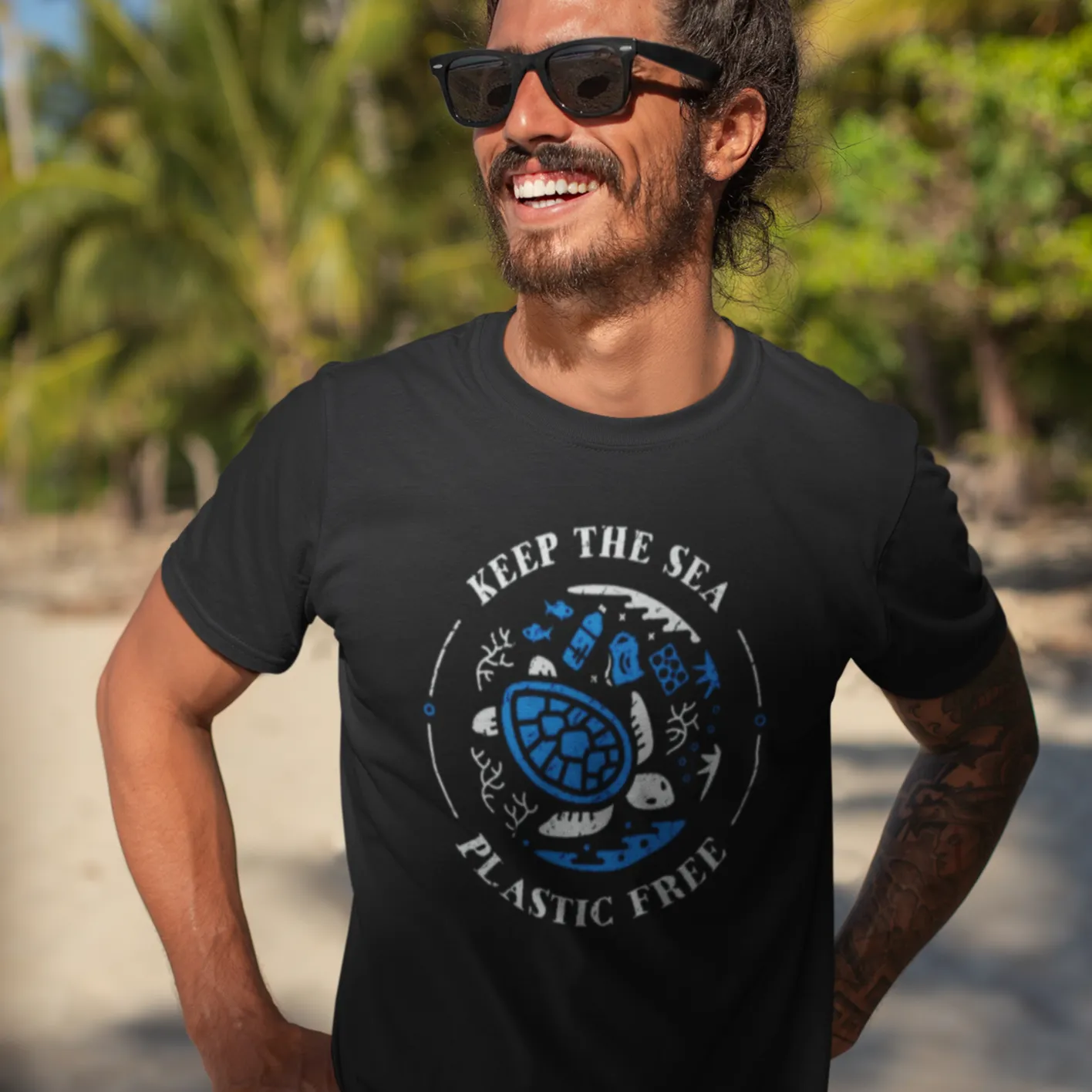 Scuba diving T-Shirt Unisex | Turtle: Keep the Sea Plastic free