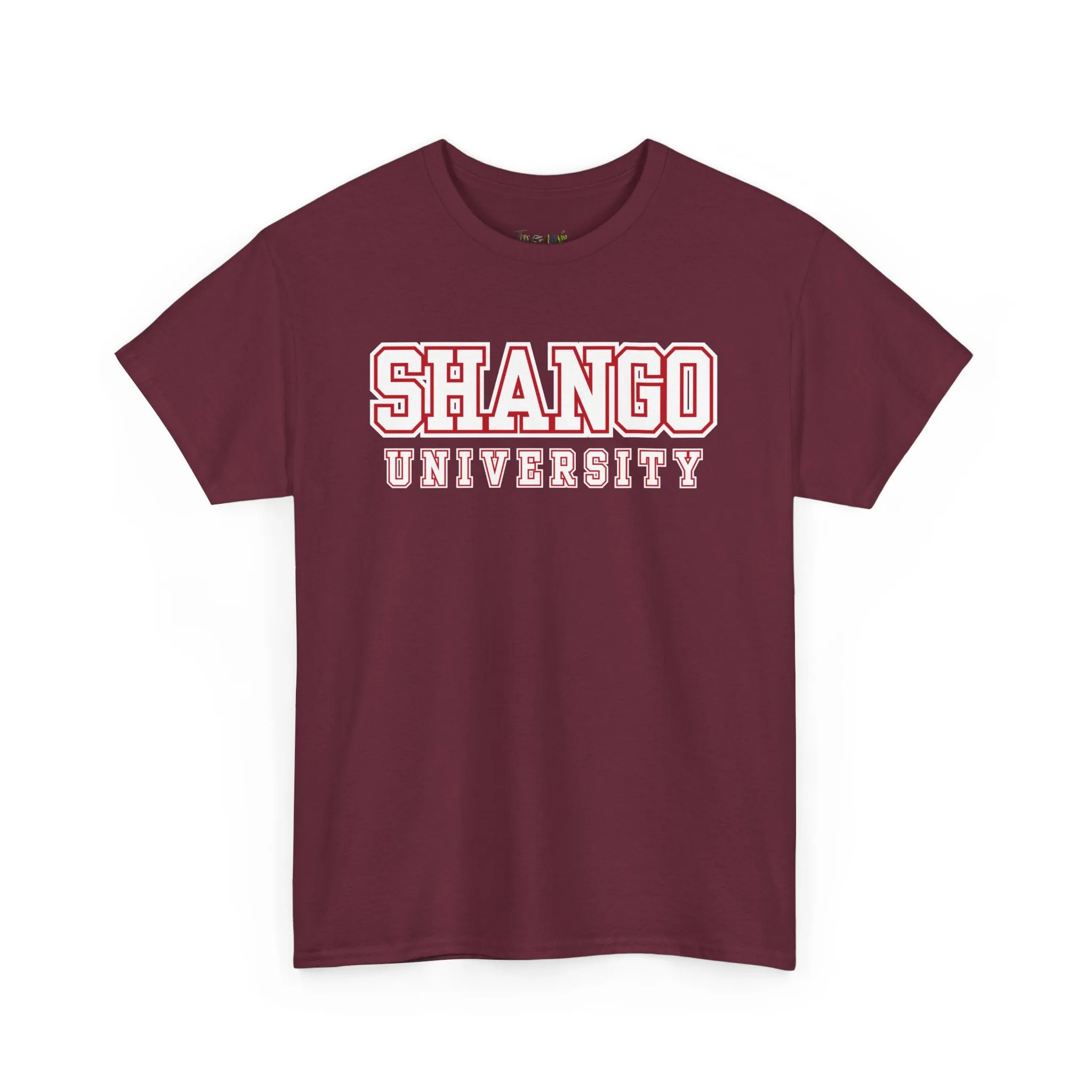 Shango University Unisex Heavy Cotton Tee - Vintage College Style T-Shirt