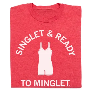 Singlet & Ready To Minglet Red & White