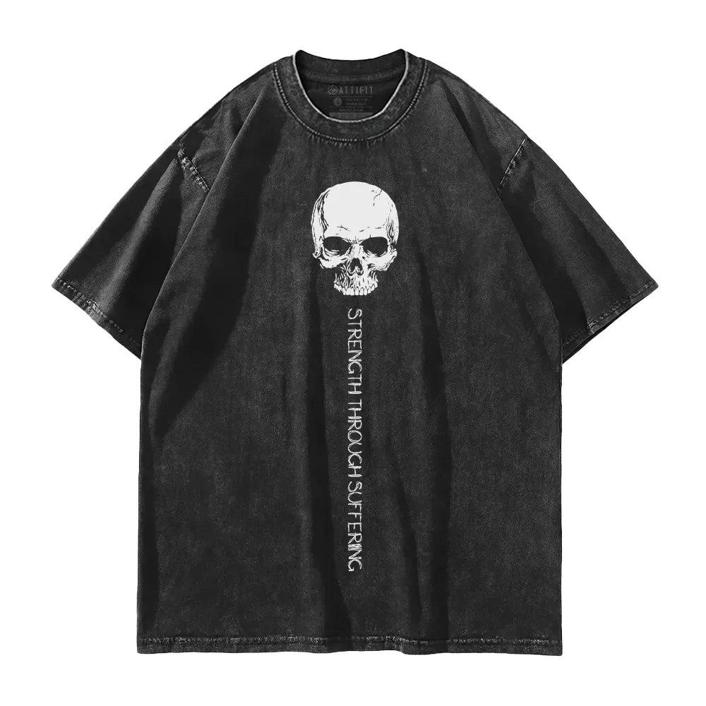 Skull Strength Washed T-Shirt