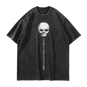 Skull Strength Washed T-Shirt