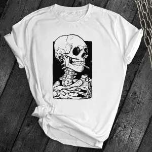 Smoking skull Tee