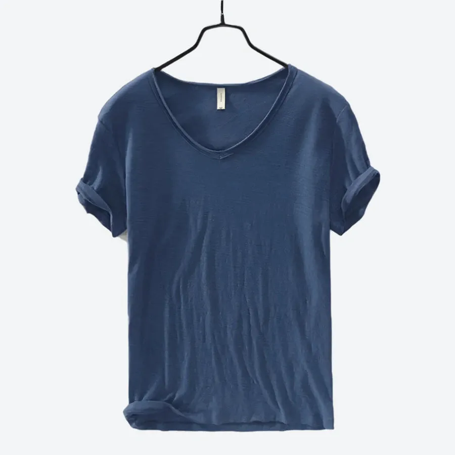 Soft Lightweight Casual V-Neck T-Shirts