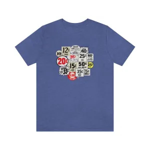 SoundFX COMIC PRICES Unisex Jersey Short Sleeve Tee