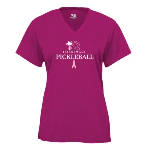 Special Edition Breast Cancer Islandwalk Pickleball Ladies Performance T-Shirt