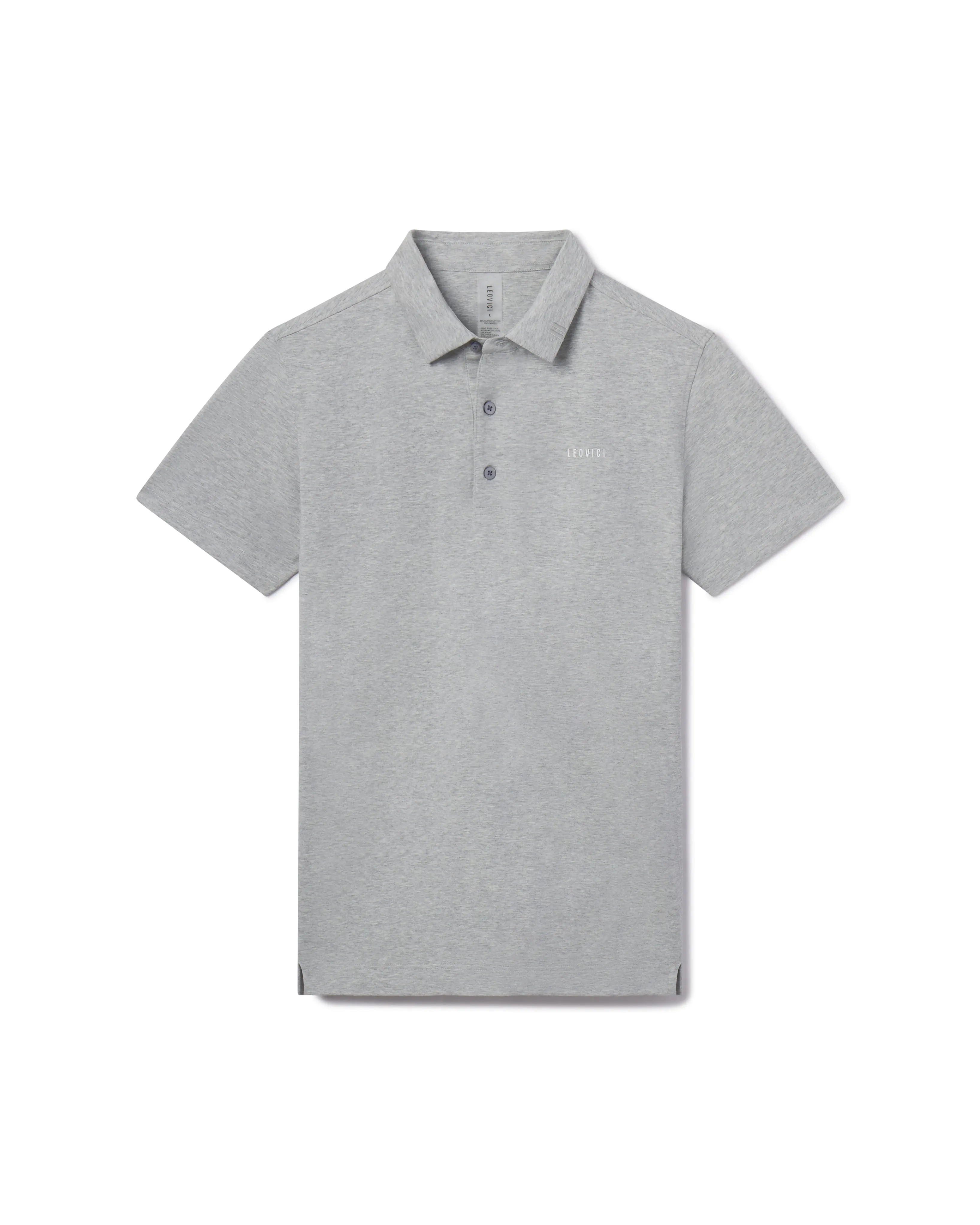 SS Supima Polo - Heather