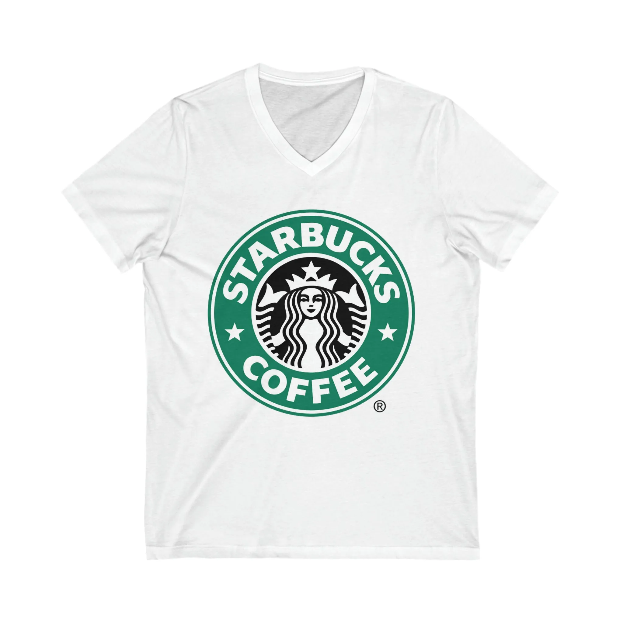 Starbuck's Logo Short Sleeve V-Neck Tee