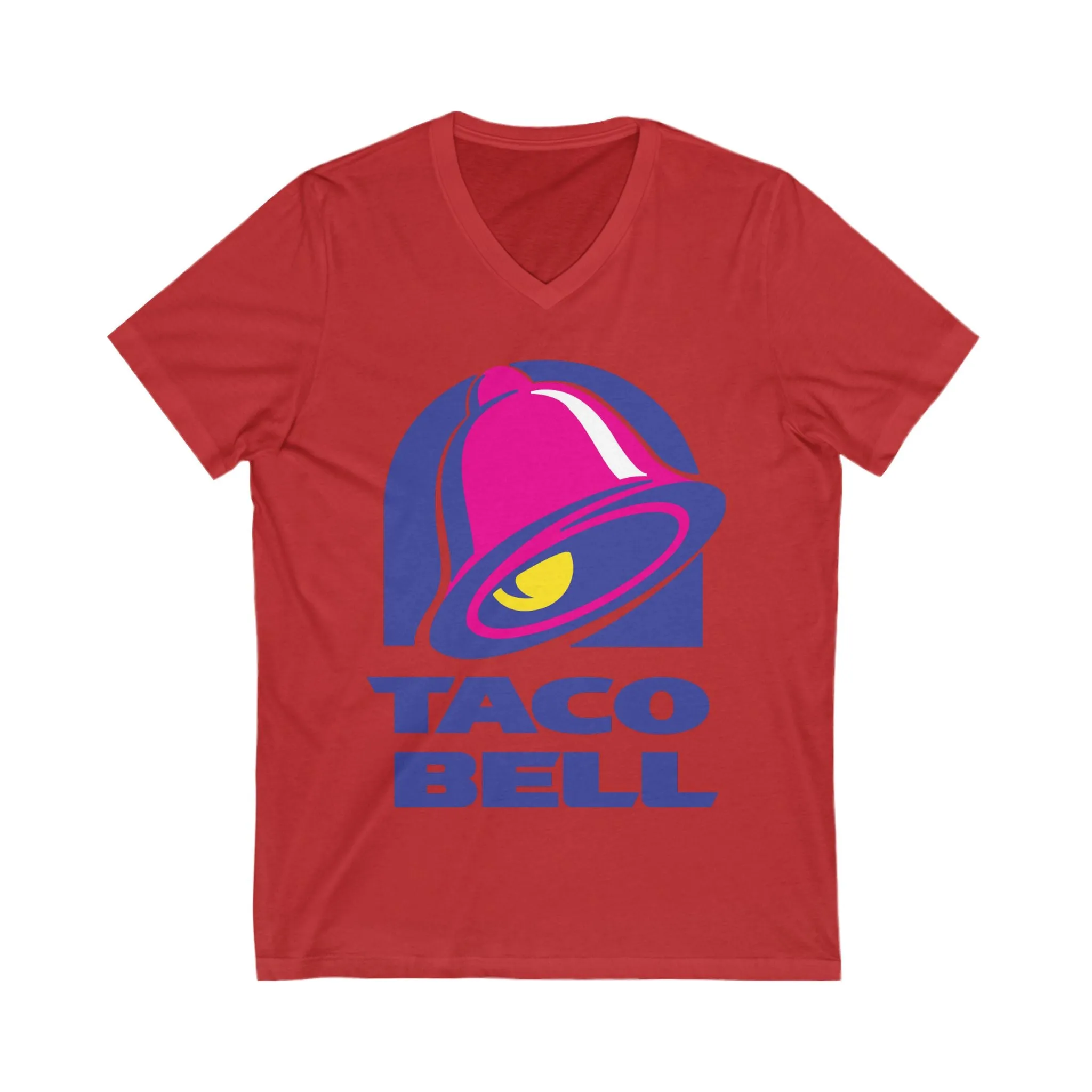 Taco Bell Logo Unisex Short Sleeve V-Neck Tee