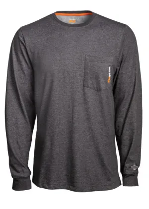 Timberland Pro Men's Base Plate Blended Long Sleeve T-Shirt - Grey - TB0A1HVN013