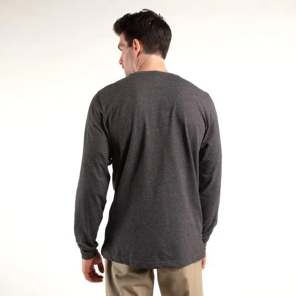 Timberland Pro Men's Base Plate Blended Long Sleeve T-Shirt - Grey - TB0A1HVN013