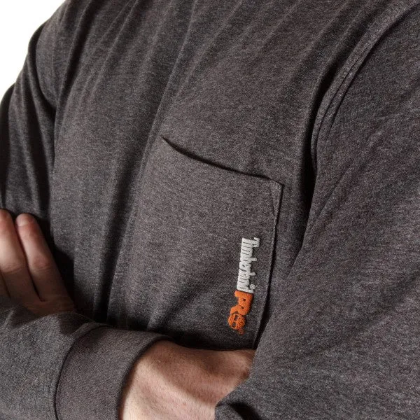 Timberland Pro Men's Base Plate Blended Long Sleeve T-Shirt - Grey - TB0A1HVN013
