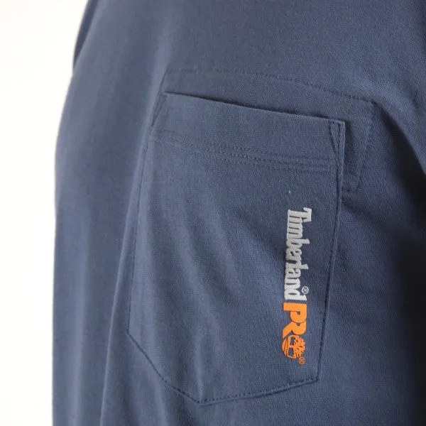 Timberland Pro Men's Base Plate Blended Long Sleeve T-Shirt - Vintage Indigo - TB0A1HVN432