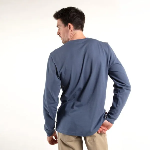 Timberland Pro Men's Base Plate Blended Long Sleeve T-Shirt - Vintage Indigo - TB0A1HVN432