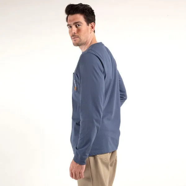 Timberland Pro Men's Base Plate Blended Long Sleeve T-Shirt - Vintage Indigo - TB0A1HVN432