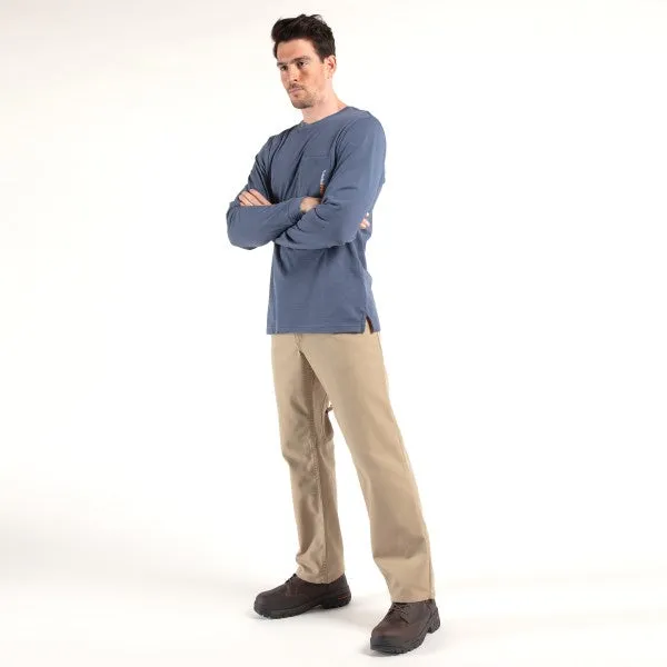 Timberland Pro Men's Base Plate Blended Long Sleeve T-Shirt - Vintage Indigo - TB0A1HVN432