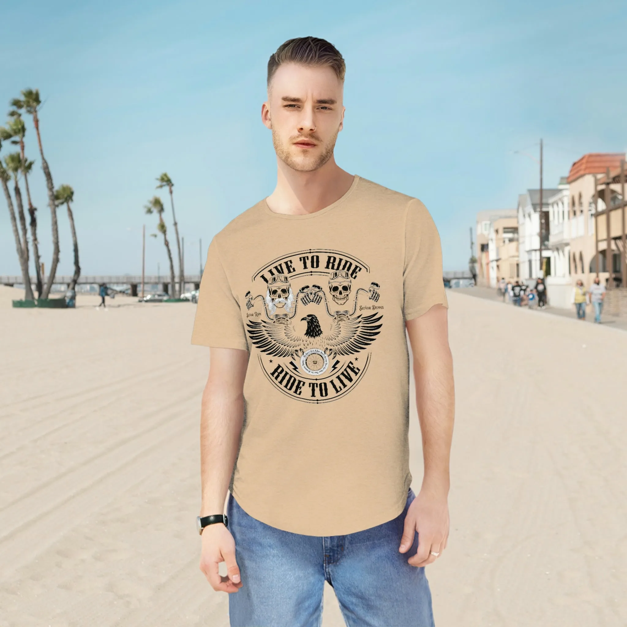 Tribute T - Men's Jersey Curved Hem Tee - Sunshine Family