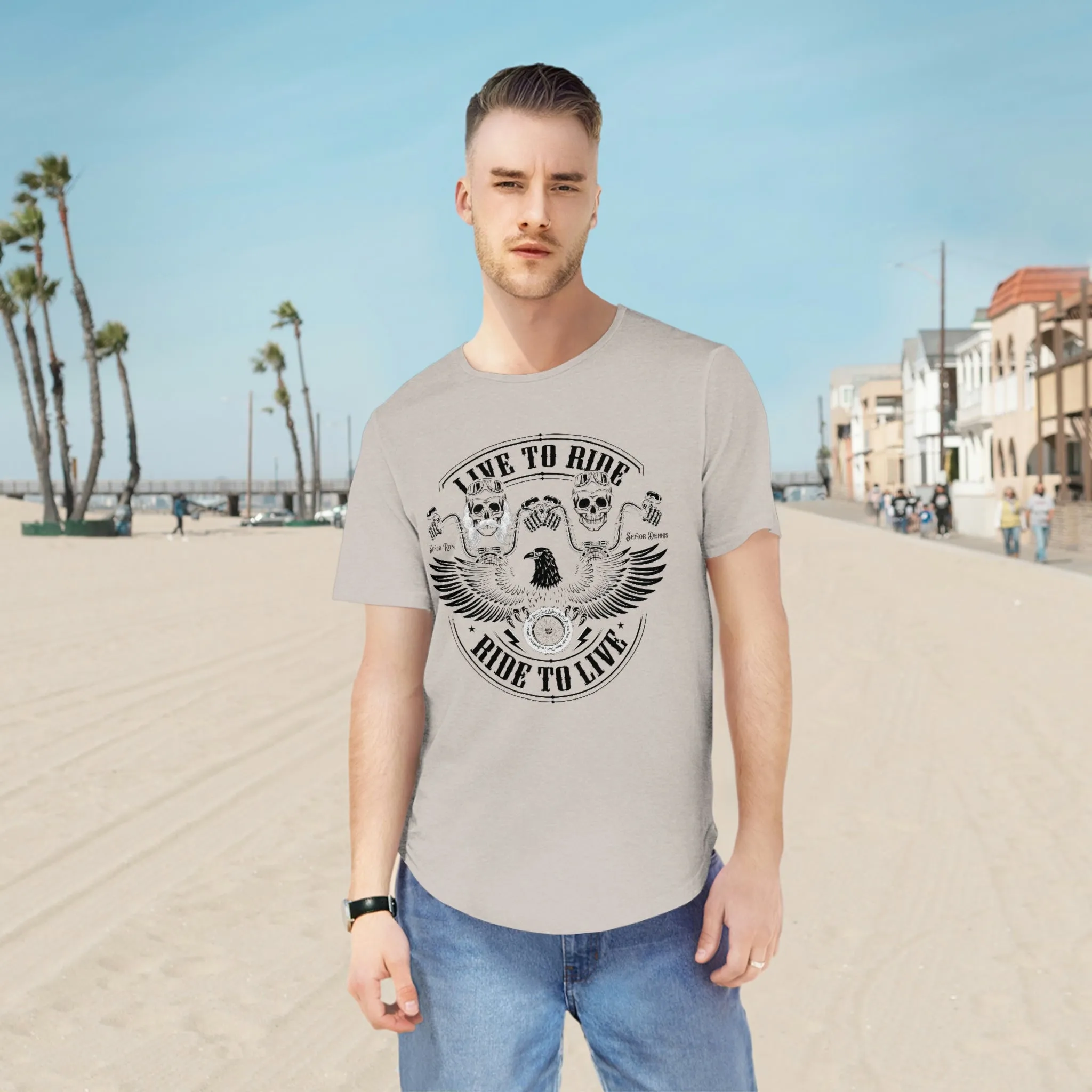Tribute T - Men's Jersey Curved Hem Tee - Sunshine Family