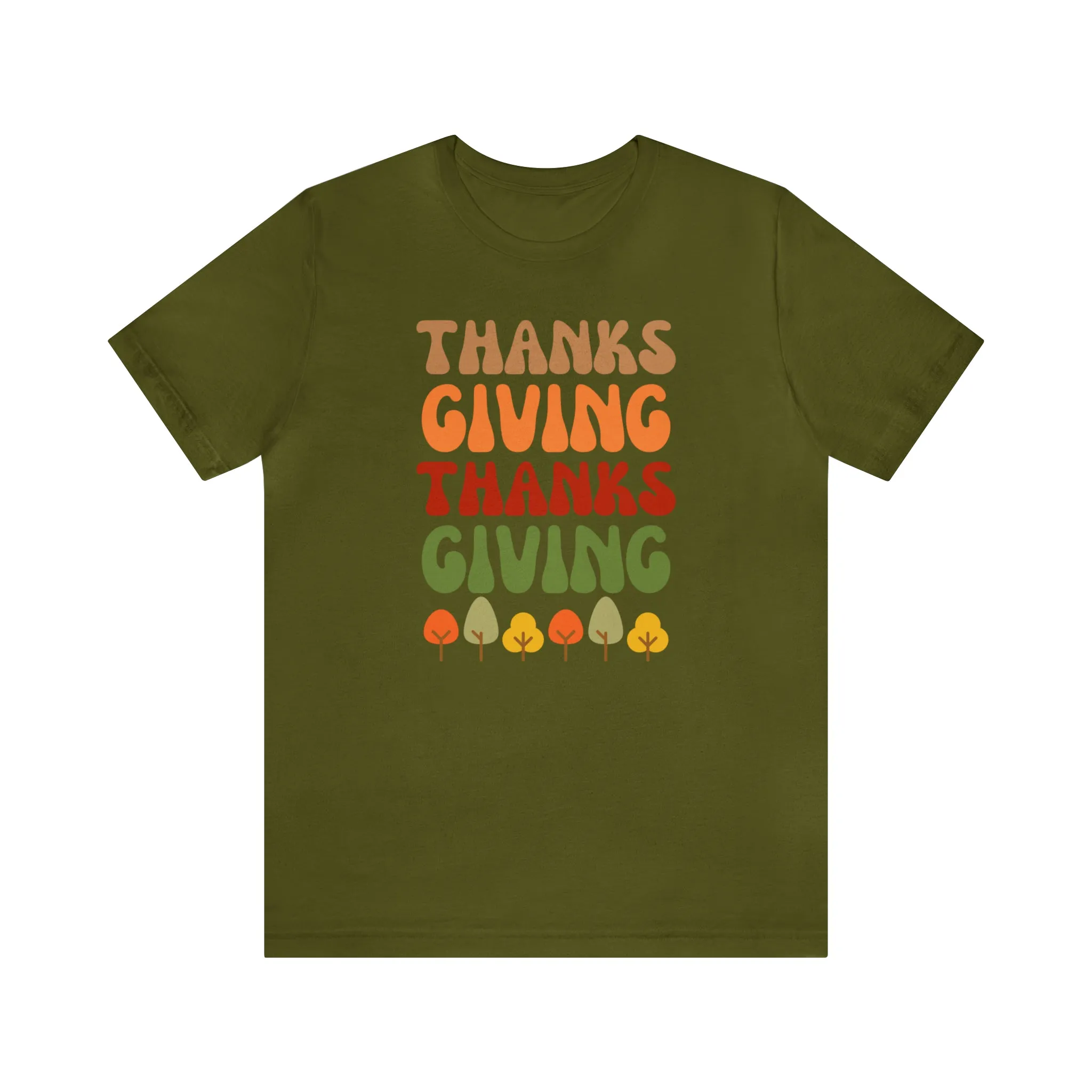 TShirt Thanks Giving Fall Thanksgiving Shirt Happy Thanksgiving Short Sleeve T Shirt Gift