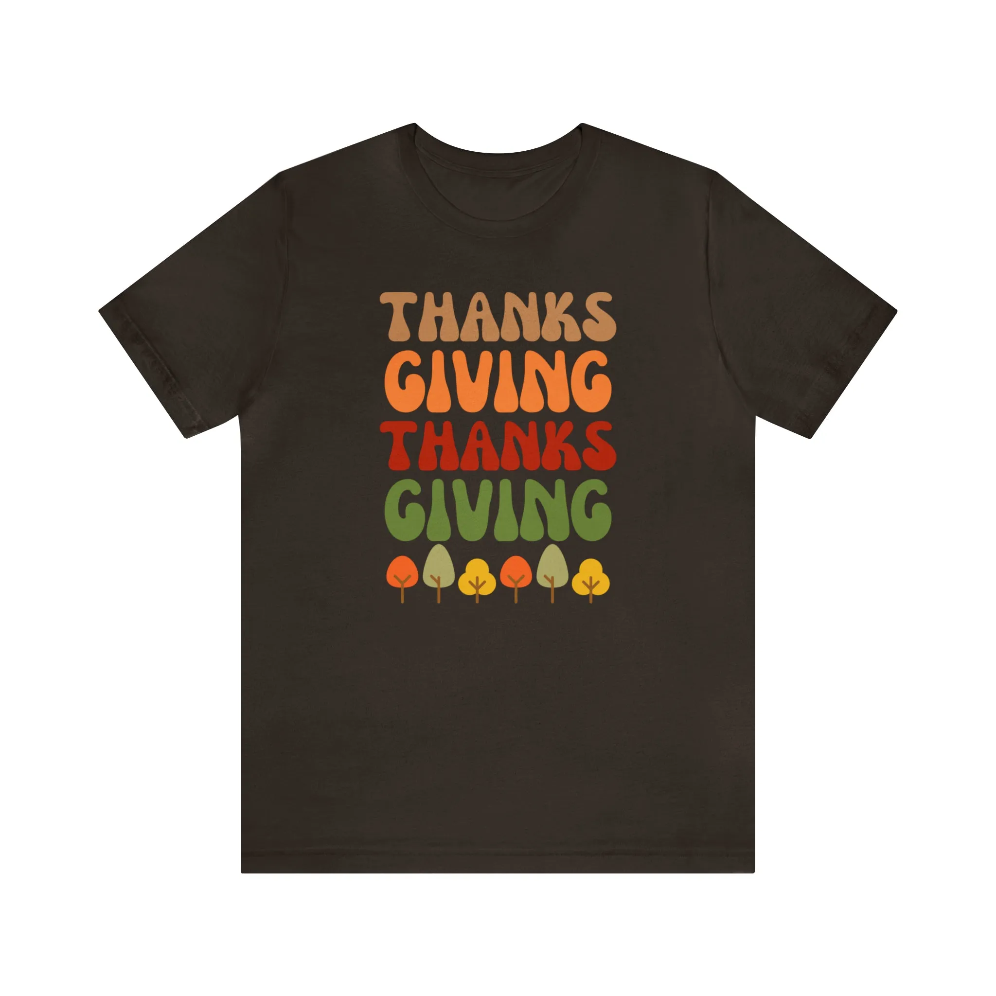 TShirt Thanks Giving Fall Thanksgiving Shirt Happy Thanksgiving Short Sleeve T Shirt Gift