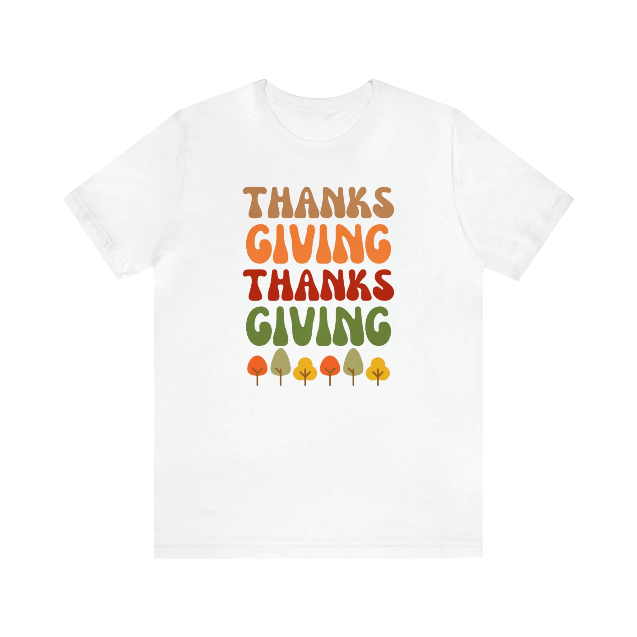 TShirt Thanks Giving Fall Thanksgiving Shirt Happy Thanksgiving Short Sleeve T Shirt Gift
