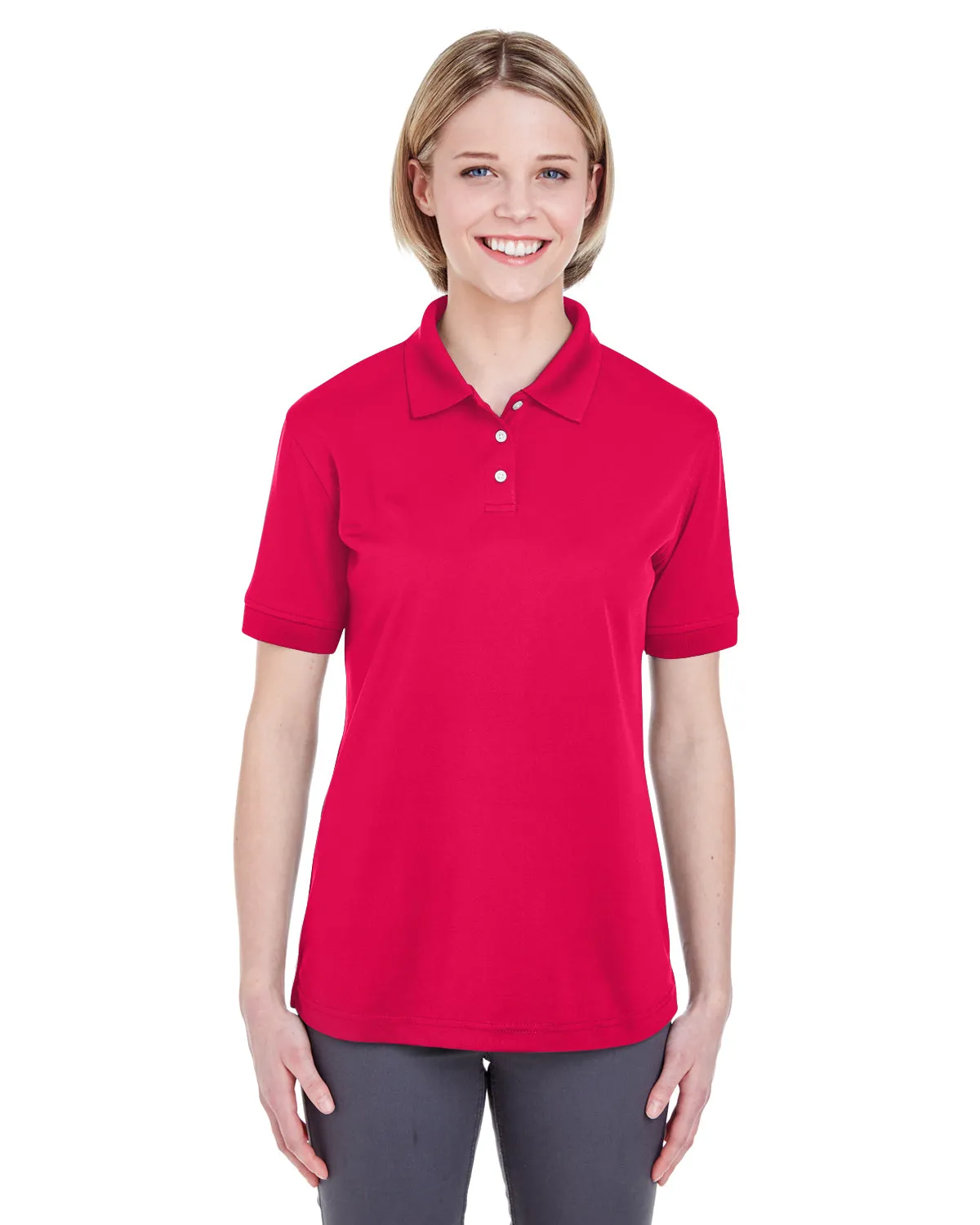 U8315L UltraClub Ladies' Platinum Performance Piqué Polo with TempControl Technology
