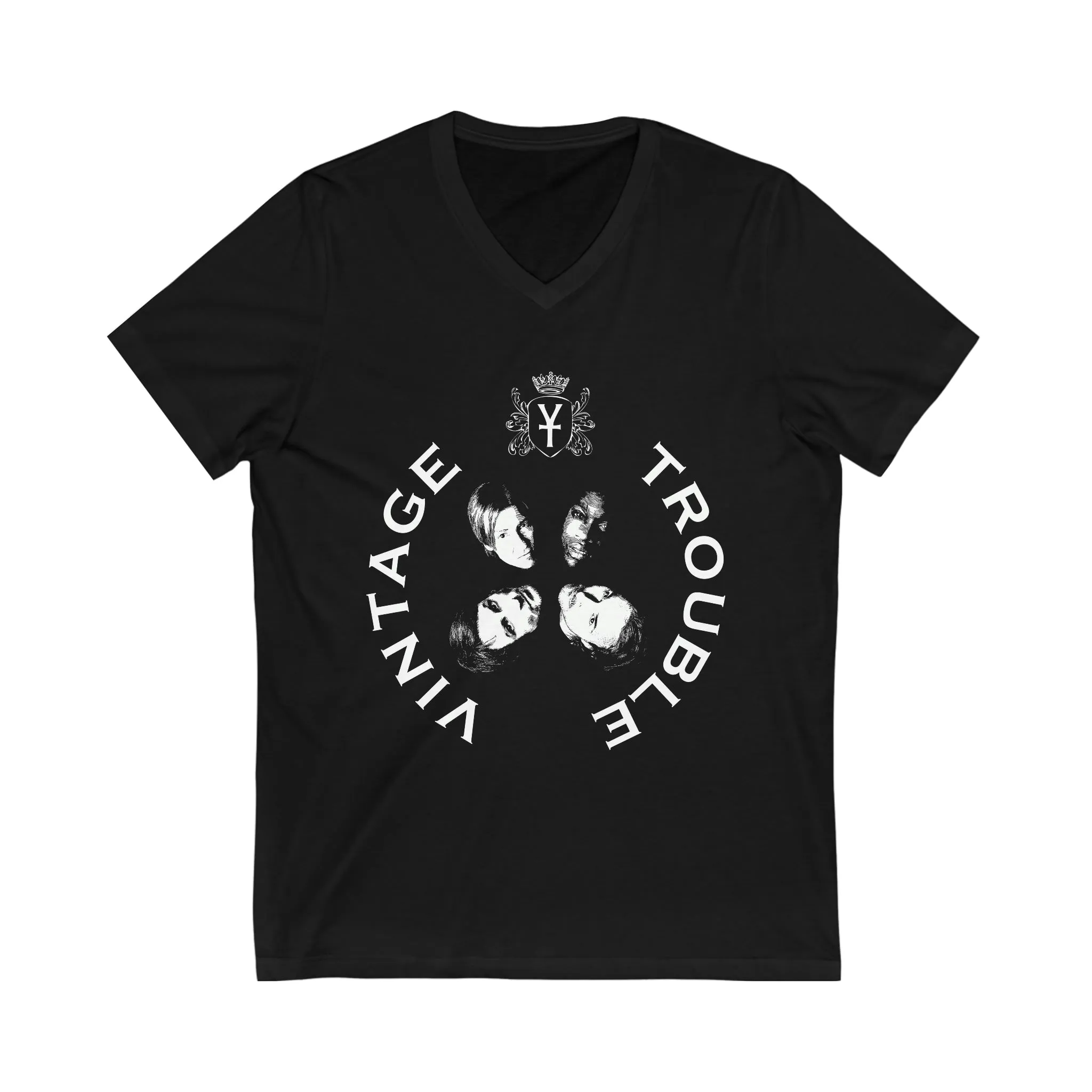 Unisex Jersey Short Sleeve V-Neck Tee