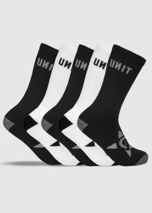 UNIT Men's Bamboo Hi-Lux Socks - 5 Pack