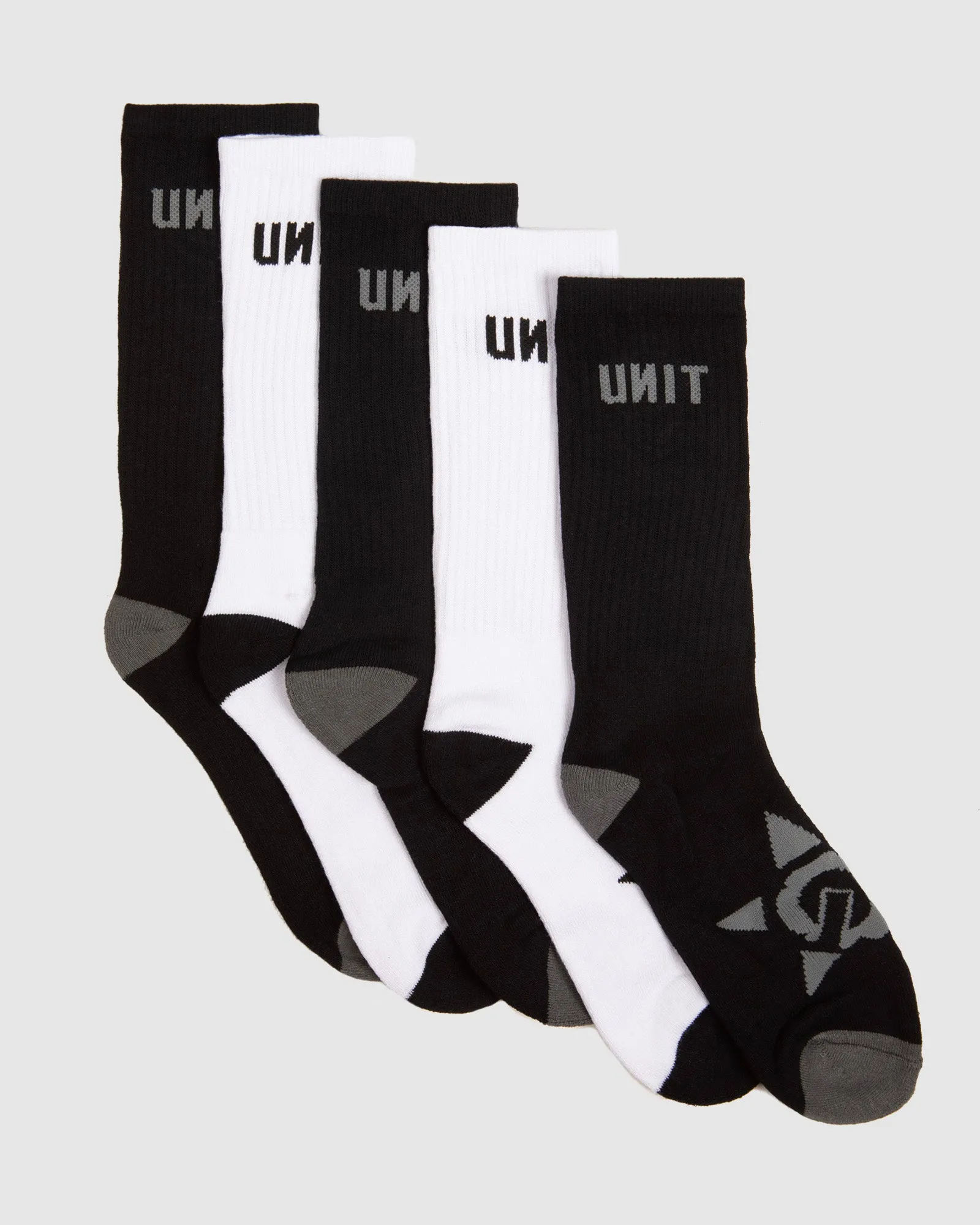 UNIT Men's Bamboo Hi-Lux Socks - 5 Pack