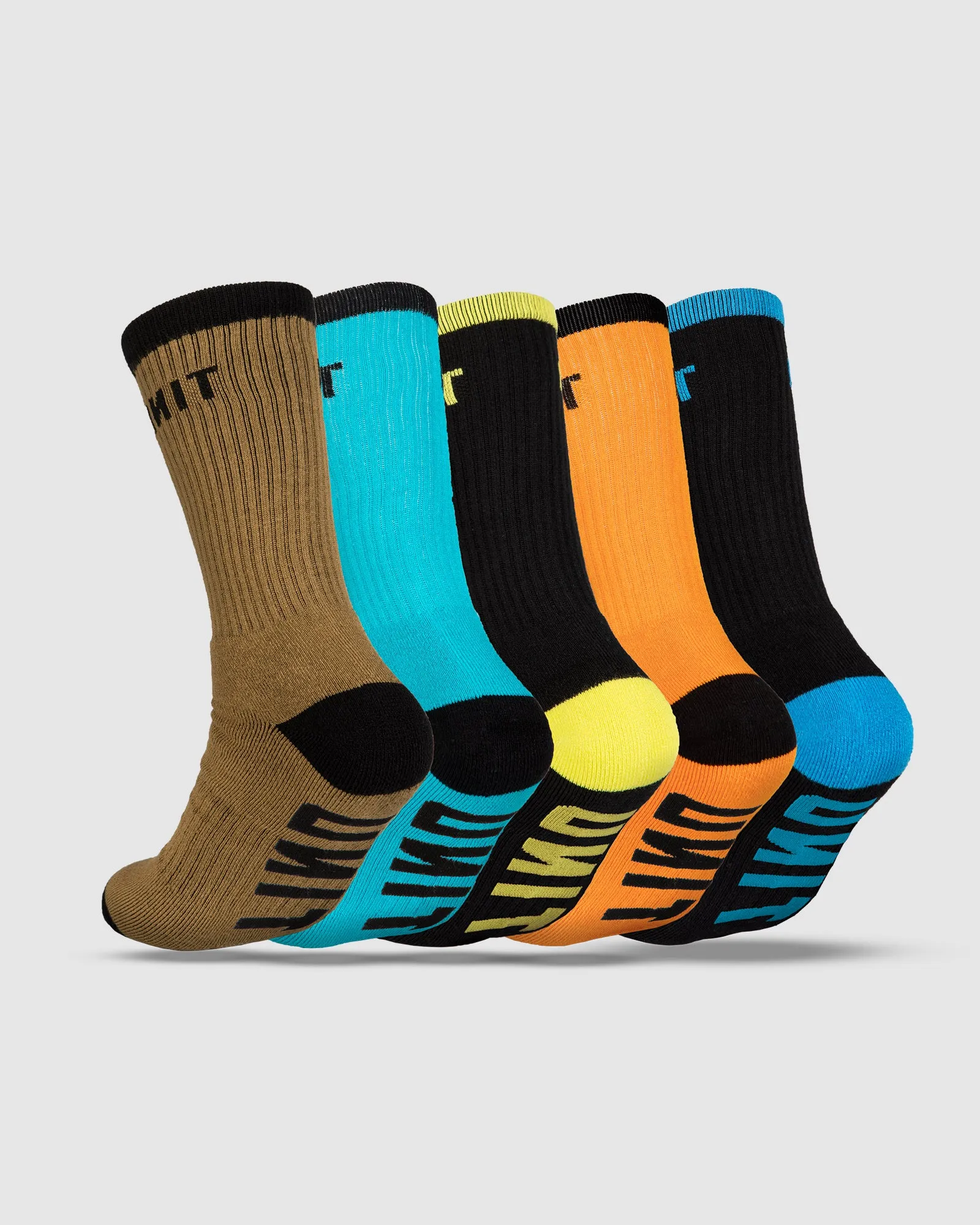 UNIT Men's React Bamboo Hi-Lux Socks - 5 Pack