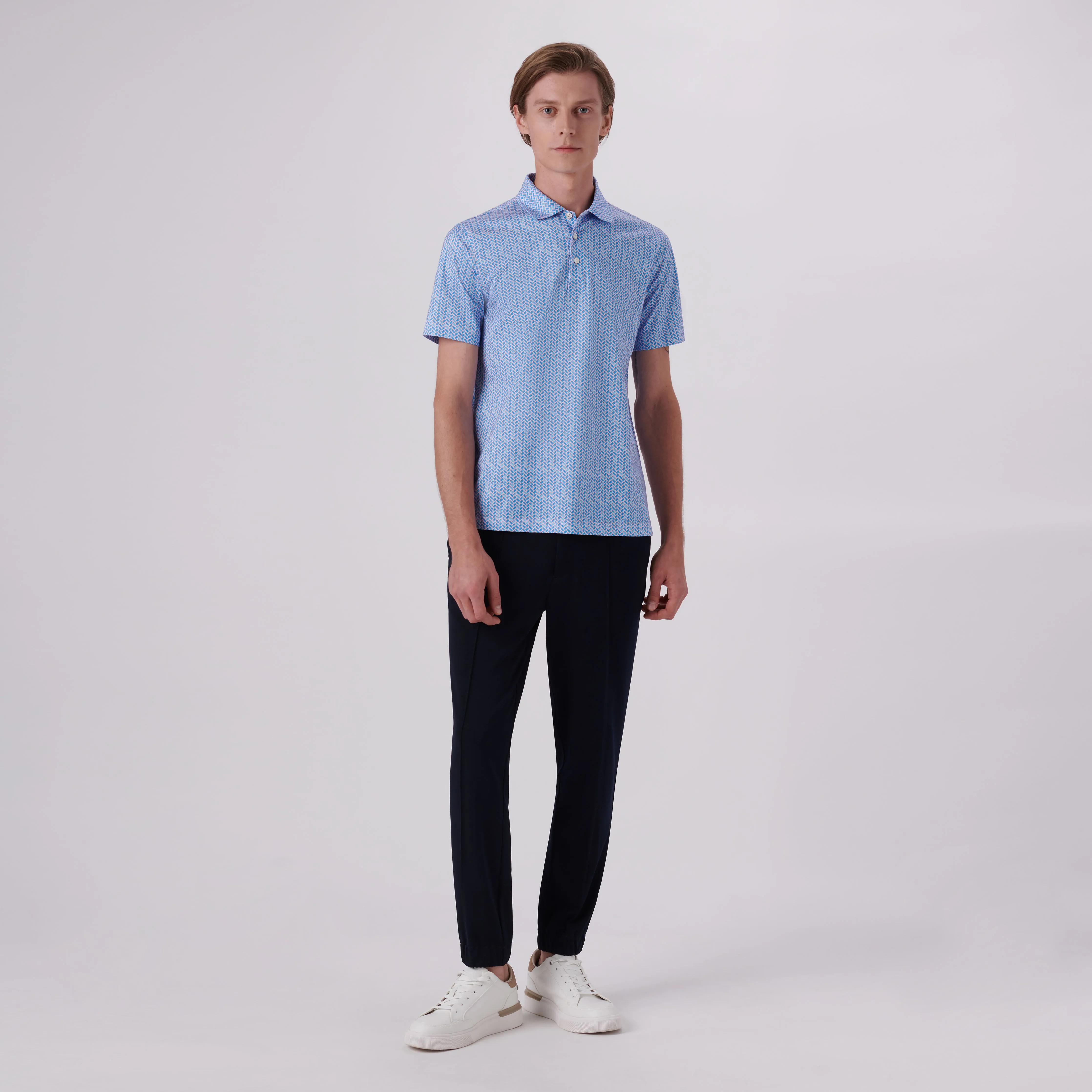 Victor Geometric Print OoohCotton Polo