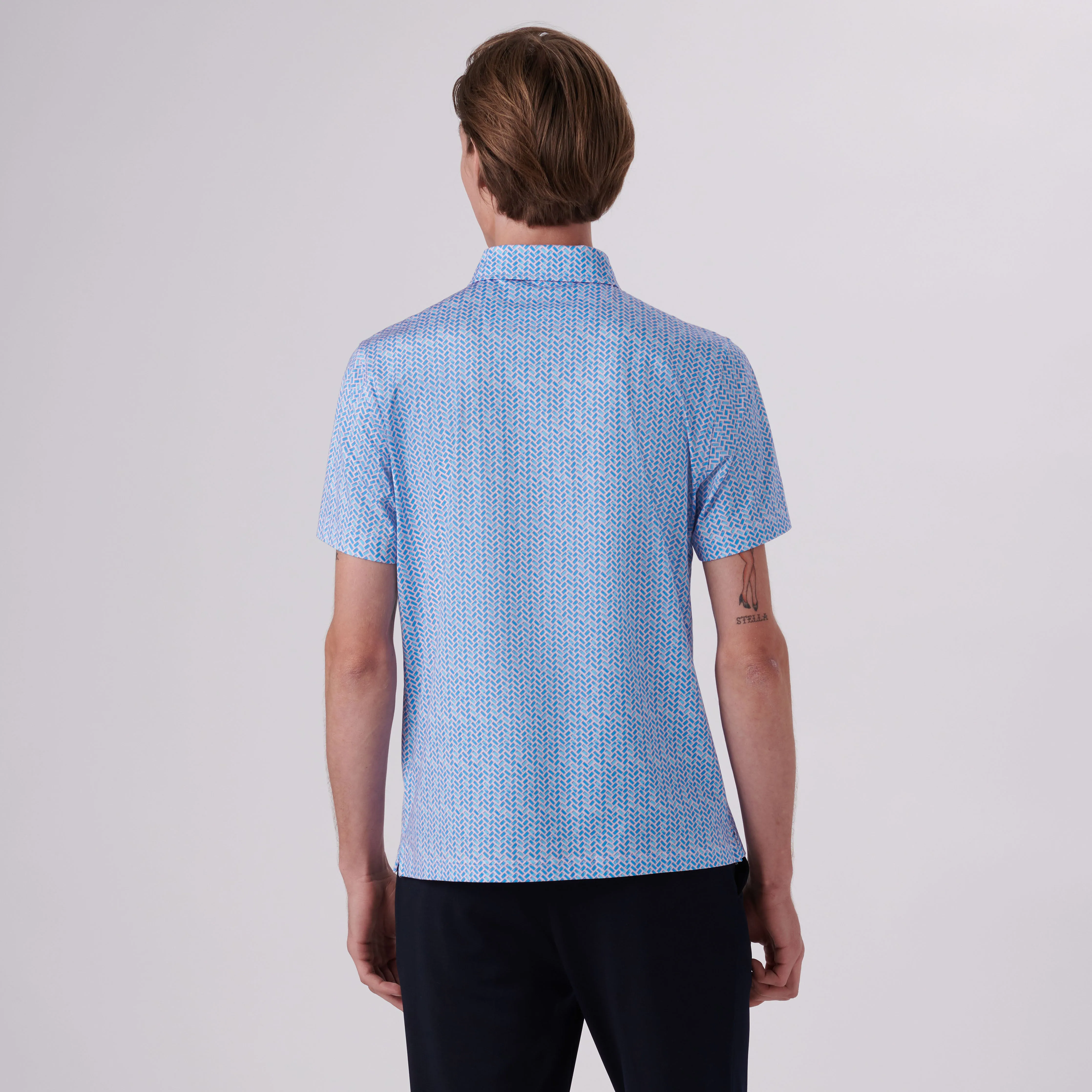 Victor Geometric Print OoohCotton Polo
