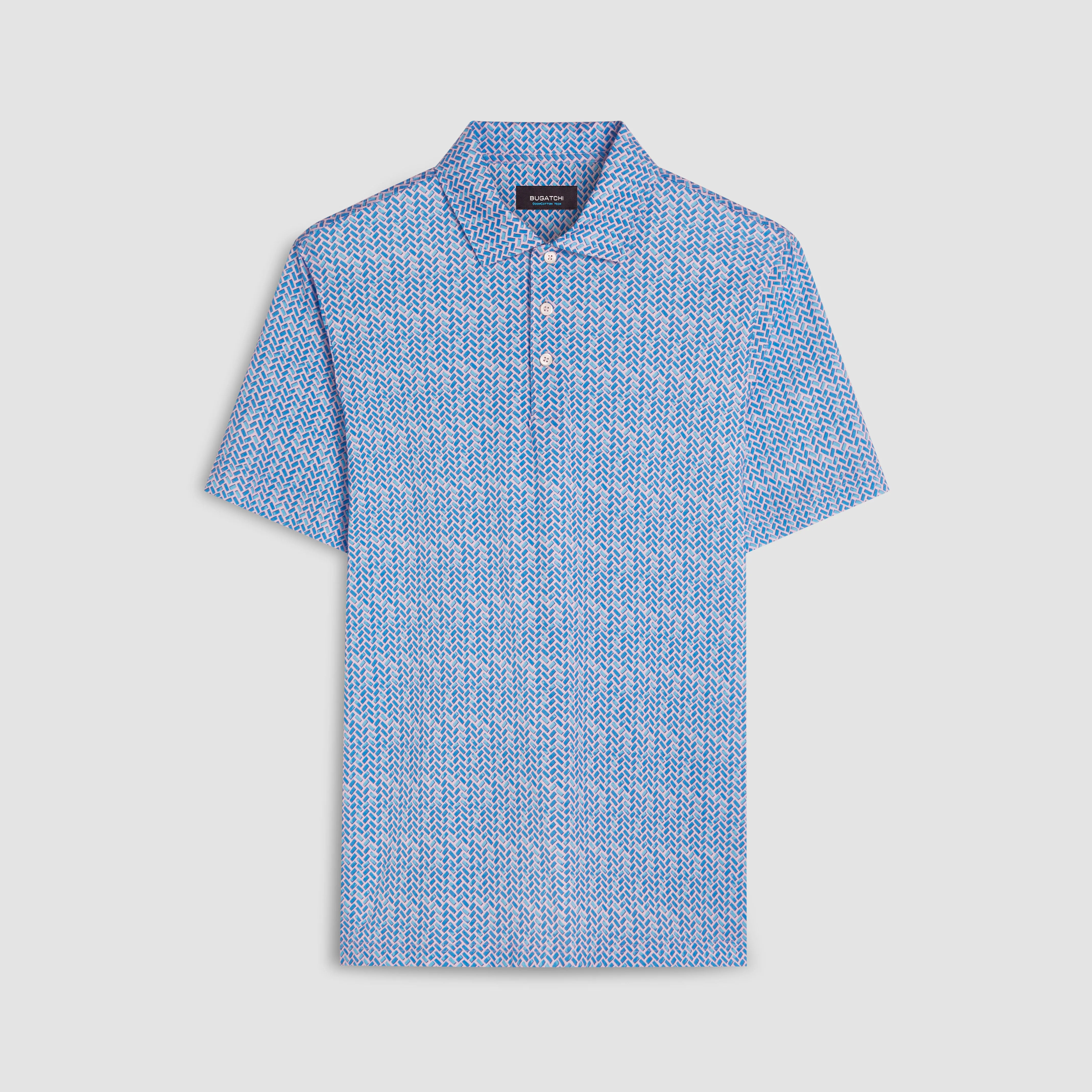 Victor Geometric Print OoohCotton Polo
