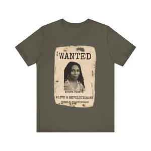 Wanted Assata Shakur: Unisex Jersey Short Sleeve Tee