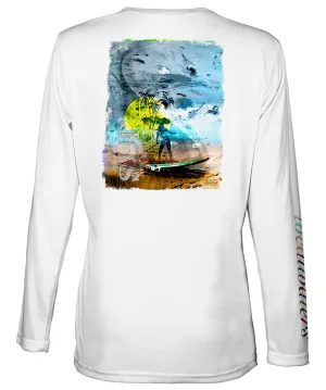 Women's Paddle Boarding T-Shirt | Abstract SUP Woman