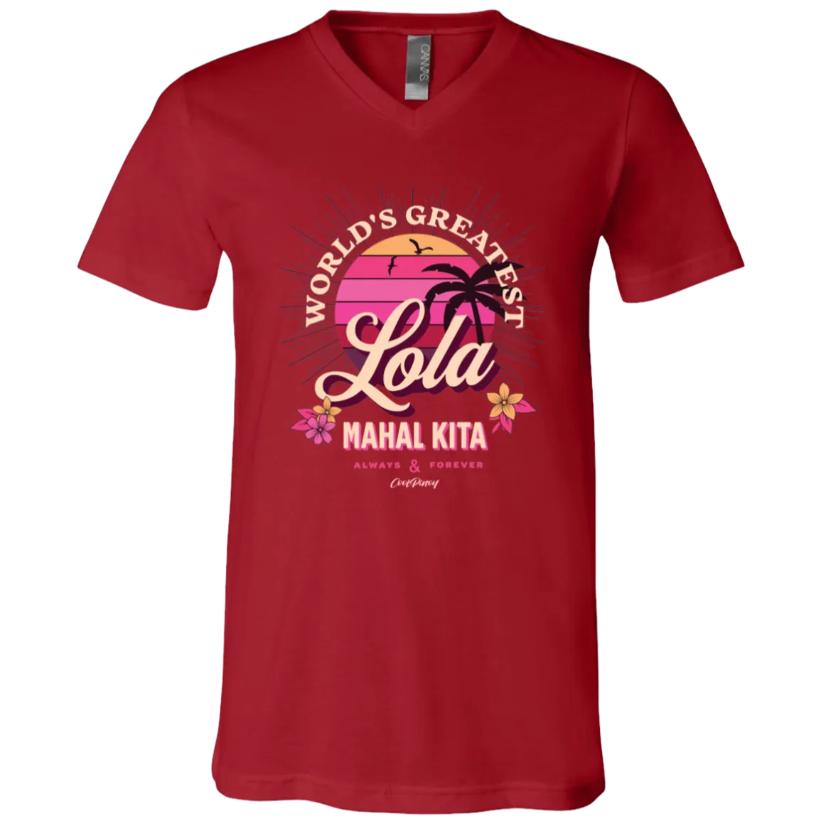 Worlds Greatest Lola Unisex Jersey V-Neck T-Shirt