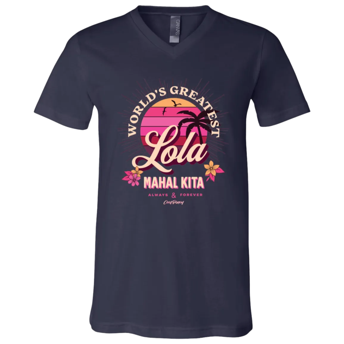 Worlds Greatest Lola Unisex Jersey V-Neck T-Shirt