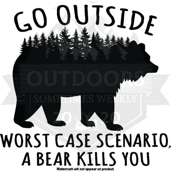 Worst Case a Bear Eats You Men's T-Shirt
