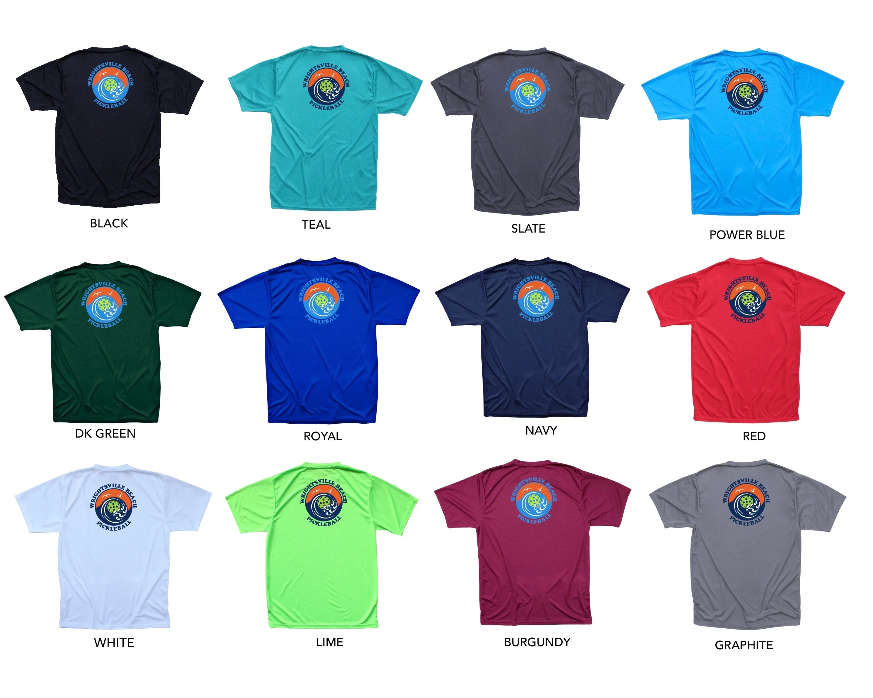 Wrightsville Beach Pickleball Men's Performance T-Shirt - Back Logo