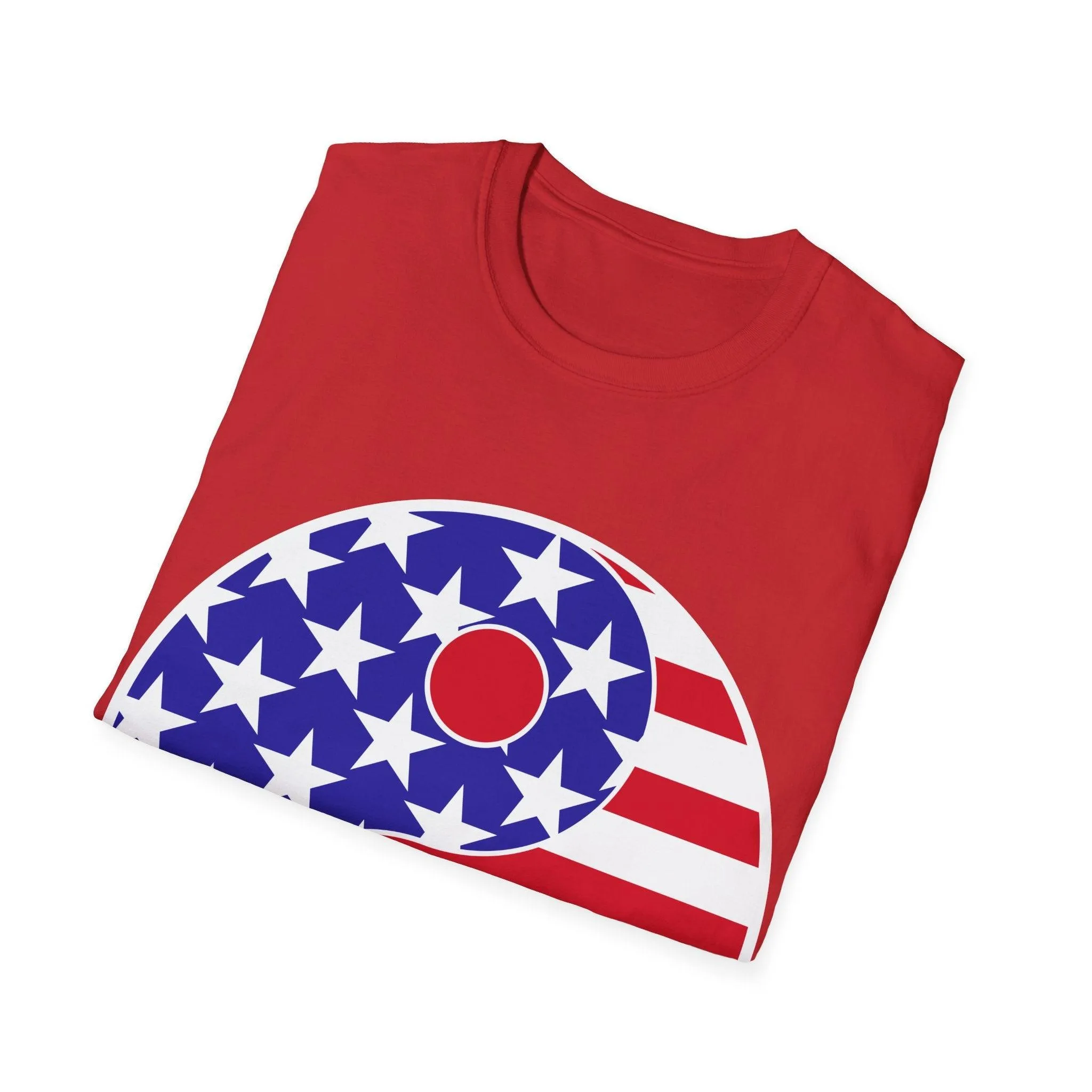 Yin YANG American flag Unisex Softstyle T-Shirt