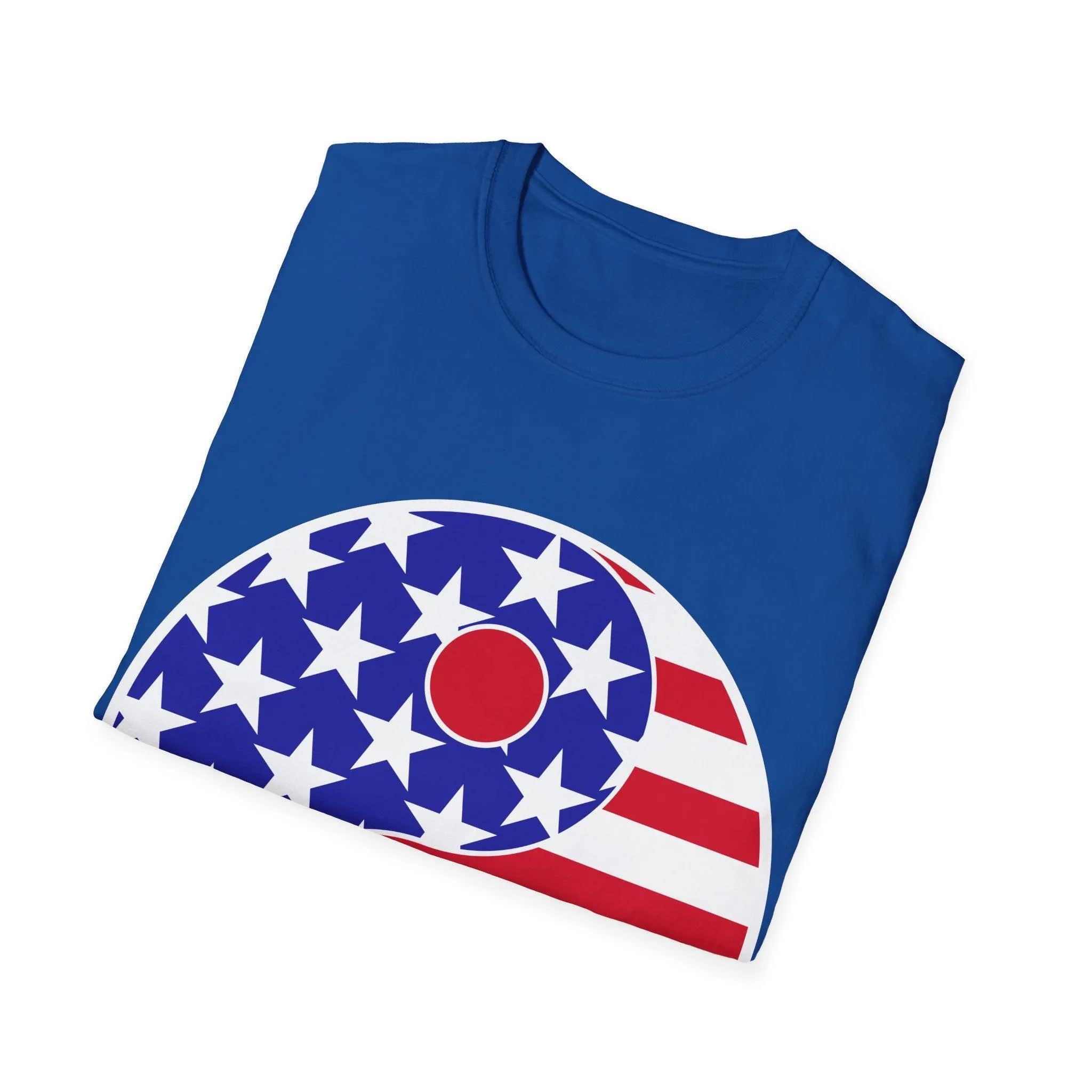 Yin YANG American flag Unisex Softstyle T-Shirt